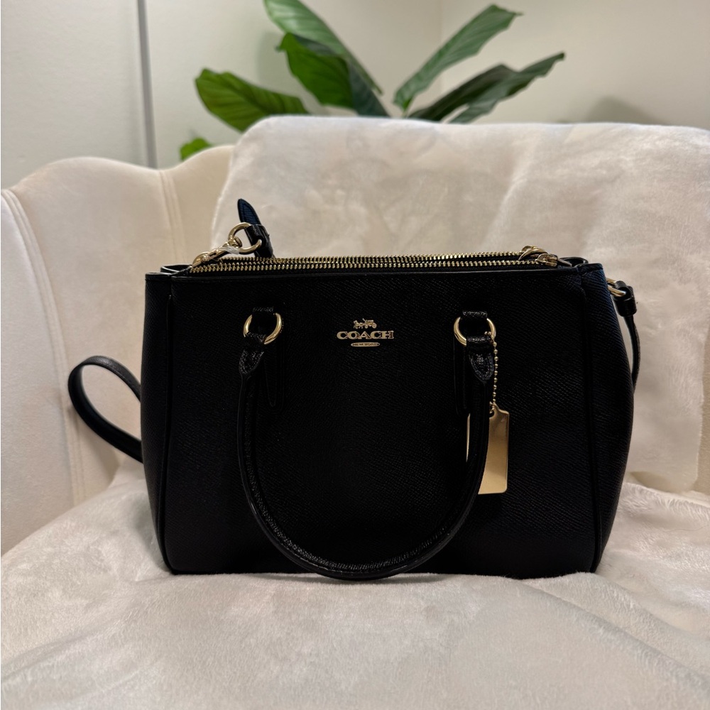 Coach Black Crossbody Bag with Gold Hardware
